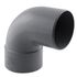 Coude PVC évacuation 87° mâle/femelle Ø80 - FITT