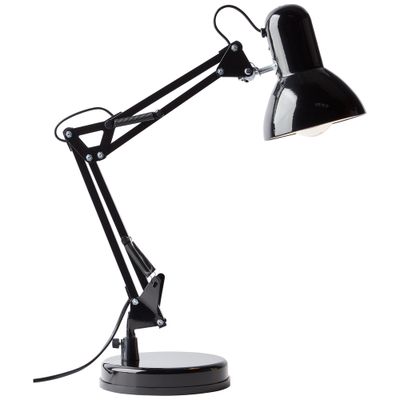 Lampe à poser E27 Henry noir 28W - BRILLIANT