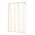 Paroi de douche à l'italienne 120x195 cm profilé noir verre transparent 6 mm Art Deco - AURLANE