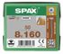 Vis tête disque Torx 8 x 160 mm par 50 SPAX
