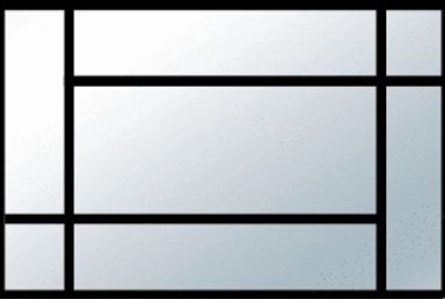 Verrière Orsay Profil Noir Sablé Vitrage Verre Clair L. 1500 mm x H. 1125mm YKARIO