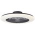 Ventilateur de plafond silencieux LED multicolore + télécommande Noir Ø58,5cm - Salerno XL BRILLIANT