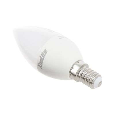 Ampoule LED flamme SMD E14 opaque 6W = 470 lumens blanc chaud - XANLITE