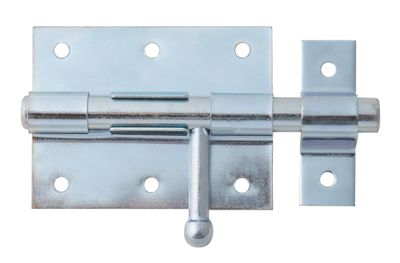 Verrou box bouton diamètre 12 mm bichromaté