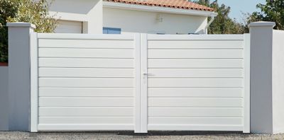 Portail battant PVC FIDJI l.3,00 x H.1,55 m blanc - MOREY