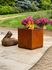 Brasero de cuisson sans fumée Z1 corten avec grille acier ARTISS
