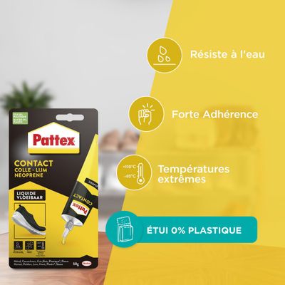 Colle néoprène de contact liquide 50 g PATTEX