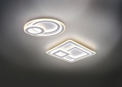 Plafonnier LED carré Mita blanc 9250 lumens blanc variable CCT - TRIO