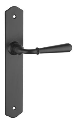 Poignées de porte sur plaques sans trou CHARON noir THIRARD