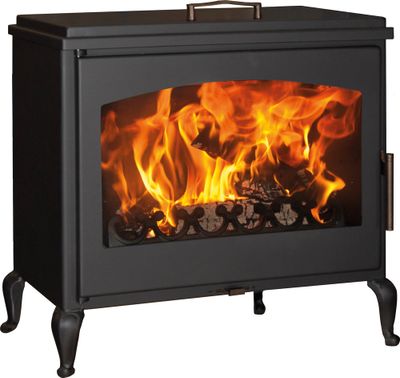 Poêle à bois sur pied 9,8 kW PROVENCE 7 étoiles flammes vertes, Livraison à domicile incluse - PANADERO