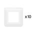 Plaques Mosaic 2 modules finition blanche par 10 - LEGRAND