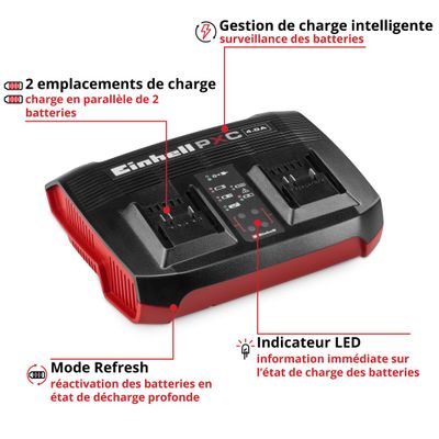 Twincharger rapide 18V - PXC 4A EINHELL