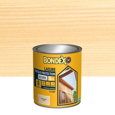 Lasure totale protection 5 ans incolore satin 1 L - BONDEX