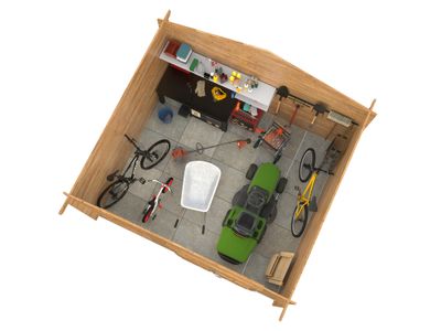 Abri de jardin bois autoclave Marron Valentine 11m2 Livraison à domicile incluse