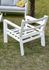 Salon de jardin détente SAKURA 7 personnes en aluminium blanc et gris