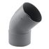 Coude PVC évacuation 45° femelle/femelle Ø100 - FITT