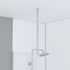 Barre de fixation plafond chromee 60 cm redécoupable paroi de douche à l'italienne AURLANE