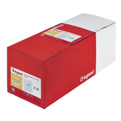 Prises 2 pôles + terre Neptune blanc par 25 - LEGRAND