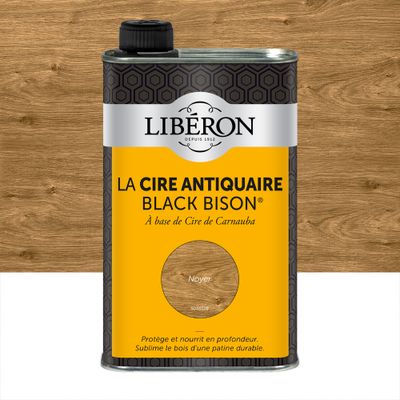 Cire antiquaire liquide "Black Bison" noyer 0,5 L - LIBERON