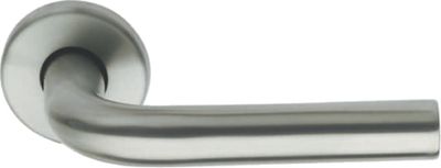Poignées de porte sur rosaces rondes sans trou Metro inox ALPERTEC