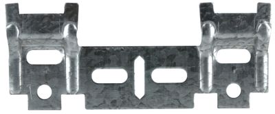 Profils doubles 110 mm pour suspension de meuble haut acier zingué par 2 Attache de suspension triangulaire 100 x 100 mm gauche/droite pour meuble CIME