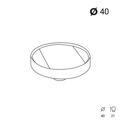 Bouton de meuble rond laiton blanc bois diamètre 40 mm REI