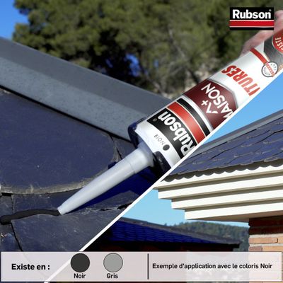 Mastic toitures noir 280 ml - RUBSON