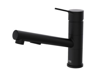 Robinet de cuisine avec douchette Noir New Silo M - ESSEBAGNO