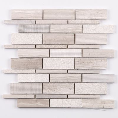 Mosaïque mural intérieur effet marbre WOODGREY 30 x 30 cm vendu à l'unité SAS MAT INTER