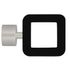 Embout déco carré à visser en bois et métal diam 28 mm Finition Noir mat - MOBOIS