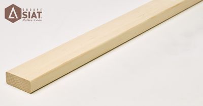 Tasseau sapin 4 arrondis raboté non traité - 28 x 47 x 2500 mm - GROUPE SIAT