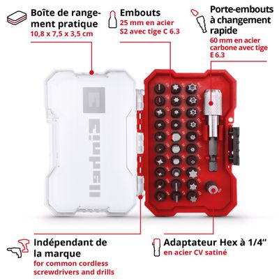Coffret de 32 embouts de vissage KWB EINHELL