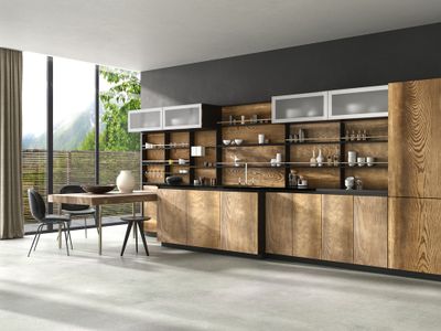 Façade vitrée avec cadre en alu 35 x 80 cm VOLPATO