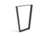 Pied de table Peztra 580 x 870 x 80 mm métal noir REI