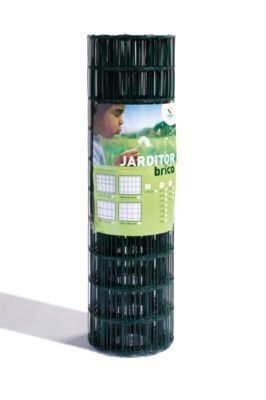 Grillage soudé en Rouleau Fil 2,5mm Maille 100x50 mm Grillage de clôture  Jardin Acier galvanisé plastifié 25m x H 1m50 Vert : : Jardin
