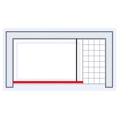Paroi de douche à l'italienne 90x190 cm profilé noir verre sérigraphié galets 5 mm NewStyle - SCHULTE