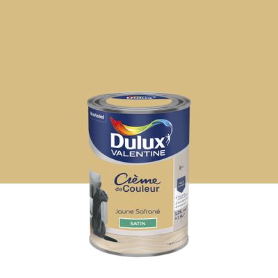 Peinture crème de couleur Jaune Safrané Satin 1,25 L- DULUX VALENTINE