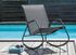 Fauteuil à bascule rocking chair gris en acier NOA - PROLOISIRS