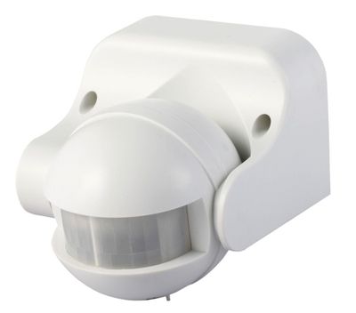 Détecteur de mouvements IP44 180° 12 mètres blanc - GAO