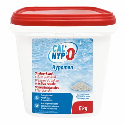 Chlore non stabilisé calhypro piscine - granulé 7 g seau de 5 kg BSI