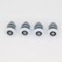 Roulettes grises pour portes de douche diamètre 26mm - AURLANE
