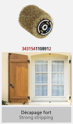 Brosse fil laitonné de 80mm de diamètre FARTOOLS