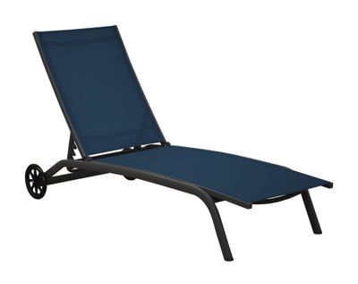 Bain de soleil aluminium gris/bleu CELIO - PROLOISIRS