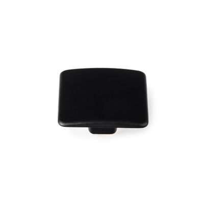 Bouton de meuble carré noir mat 37 x 37 mm REI