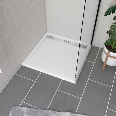 Receveur de douche 80x80 cm acrylique blanc Pure 2 - AURLANE