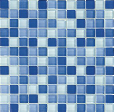 Mosaïque mur intérieur/extérieur bleu MALLA MURANO 30 x 30 cm vendu à l'unité DISTRIMAT