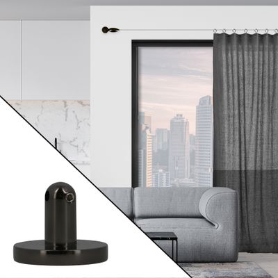 Support central de câble en métal de 2 cm Finition Nickel - MOBOIS