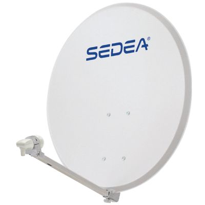 Parabole satellite acier Ø85cm avec tête LNB  - Quick SEDEA