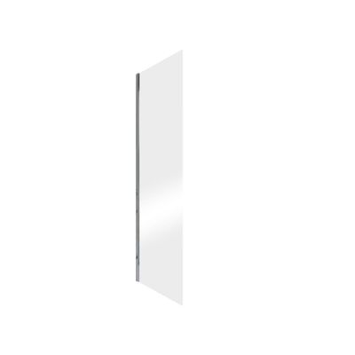 Paroi de douche latérale fixe 90x200 cm pour porte coulissante profilé chrome verre transparent 8 mm New Style - SCHULTE