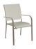 Fauteuil de jardin ÉLÉGANCE aluminium et textilène chevron crème - PROLOISIRS